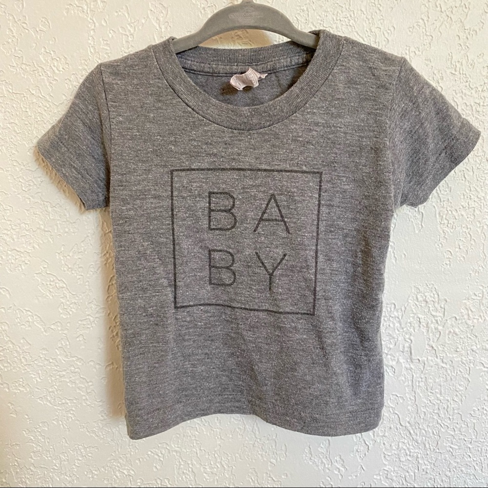 Family matching “Baby” Tee Grey